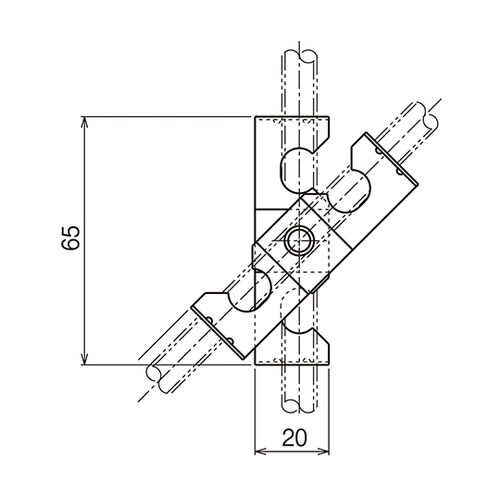 吊りボルト・丸鋼振れ止め金具 1箱(20