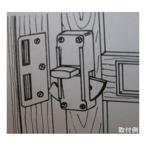 5B010H シリンダー引戸鎌錠