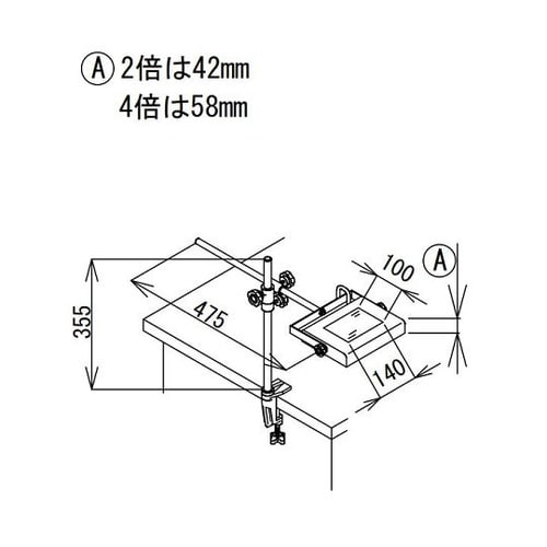 LED−OSL−3 4x 照明拡大鏡