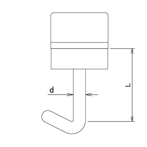 ポリカワンタッチフック クリアー 27m