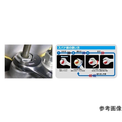 両口スパナ クイックスパナ 二面幅12×