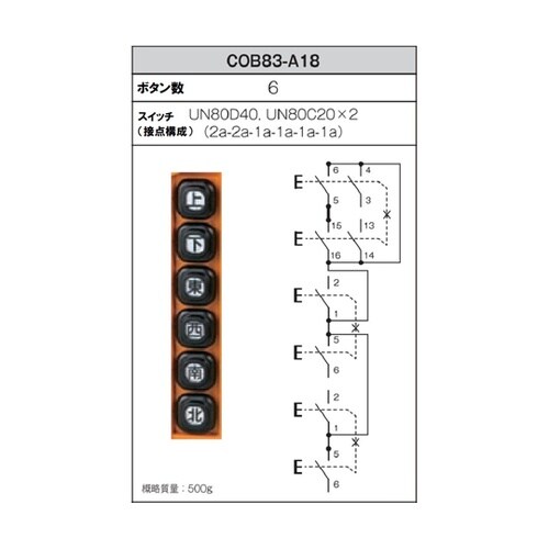 COB83−A18 押ボタン開閉器