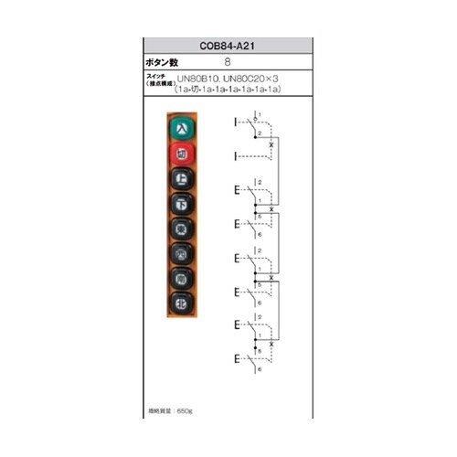 COB84−A21 押ボタン開閉器