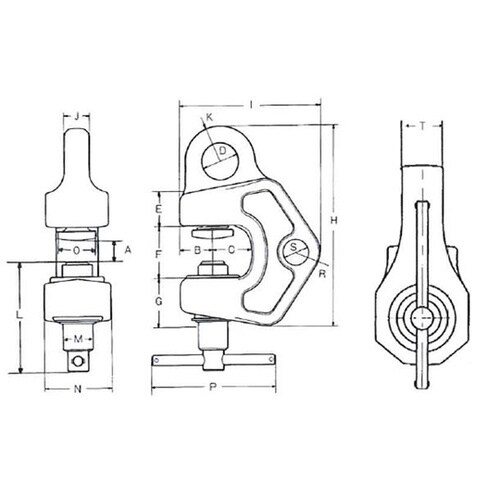 SBB−500 ねじ式クランプ