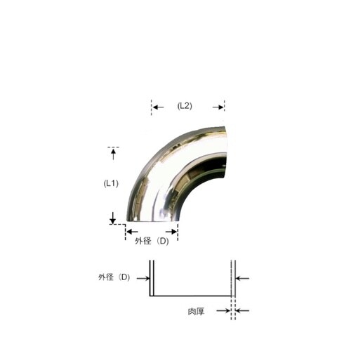 10−089 エルボ 90度