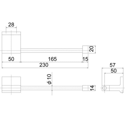 R1702 タオルバークロムメッキ 研磨