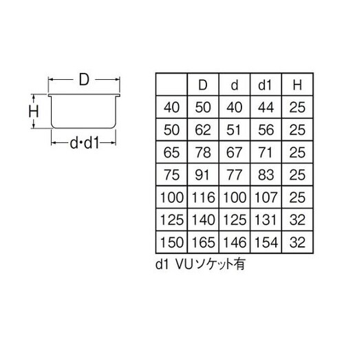 H52B50 兼用掃除口 呼び径50