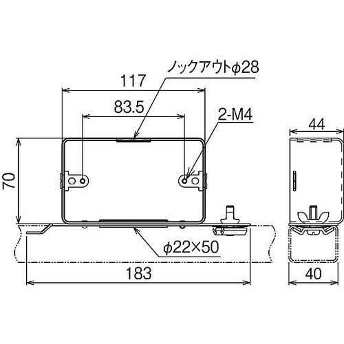 コンセントボックス 1箱(10個入) D
