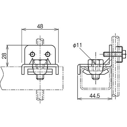 ダクター中間支持金具 1箱(10個入)