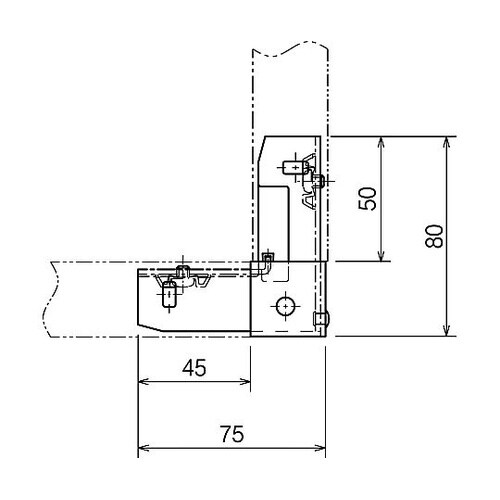 開口向き違いエルボ 1箱(10個入) D