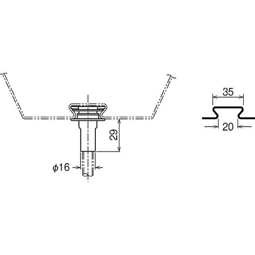 スーパーEデッキ用吊り金具 1箱(20個