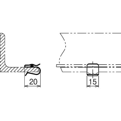 空気管支持金具 1箱(50個入) HK2