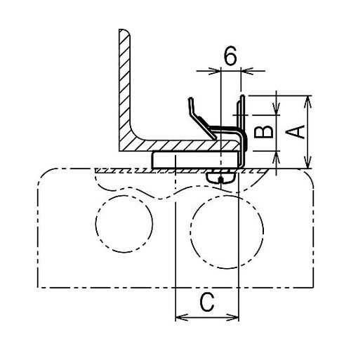 一般形鋼用電線管支持金具 1箱(20個入