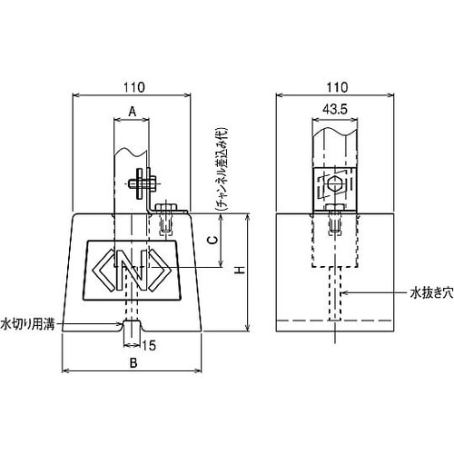 MKBH16N 配管システム基礎ブロック