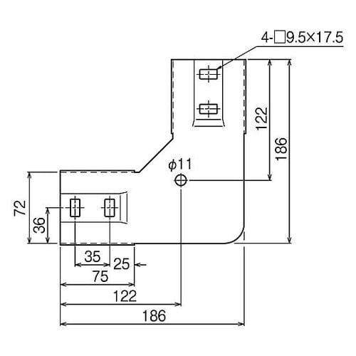 SD−SRVG90上下ベンド継ぎ金具SD