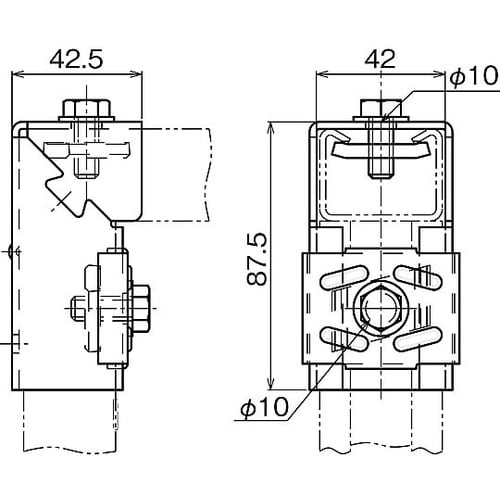S−GS1L配管システムコーナ金具ステン