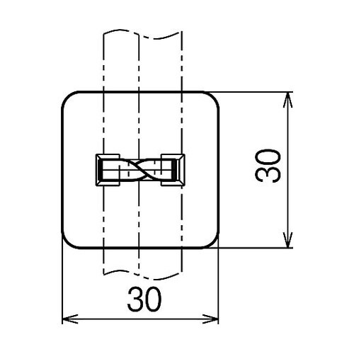 接着剤式ケーブル支持具 1箱(50個入)