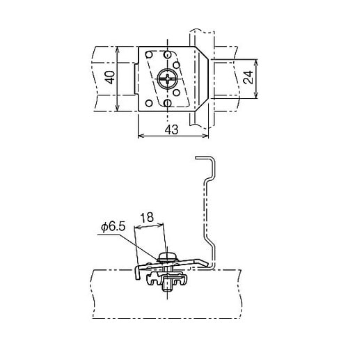 振れ止め金具 1箱(20個入) SNQR