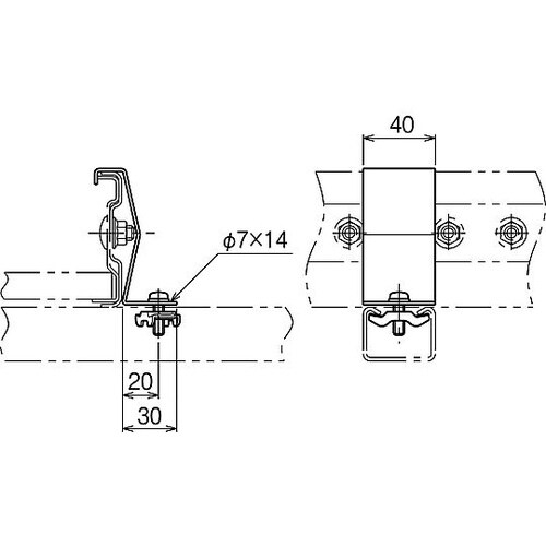 接続部振れ止め金具 1箱(10個入) S