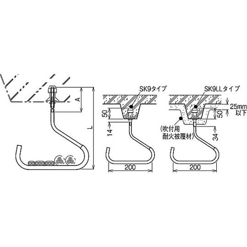 ケーブル支持金具 ステンレス 1箱(10
