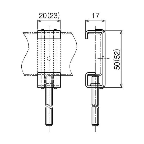 照明器具支持金具 1箱(20個入) T3