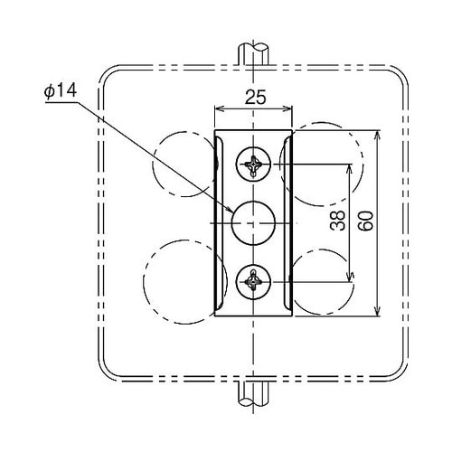 電線管BOX支持金具吊ボルト 1箱(50