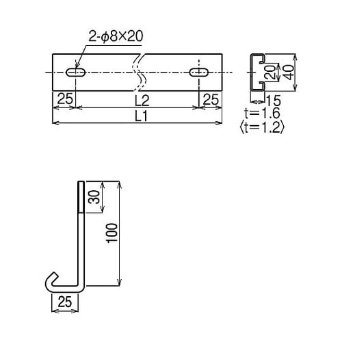 Z−CVCS40 カバークランプ溶融亜鉛
