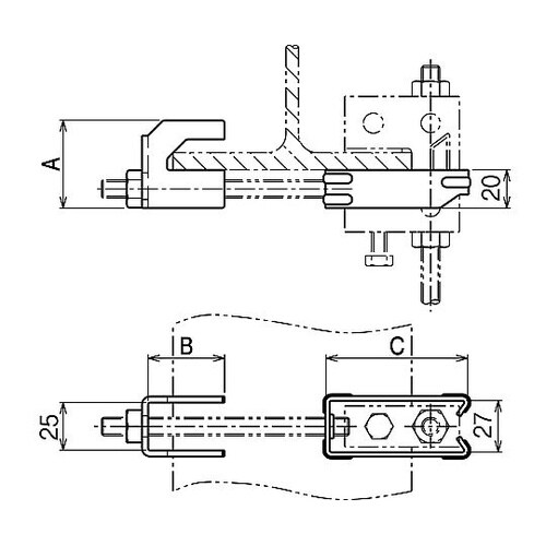 Z−HBURHZF2 補強金具 溶融亜鉛