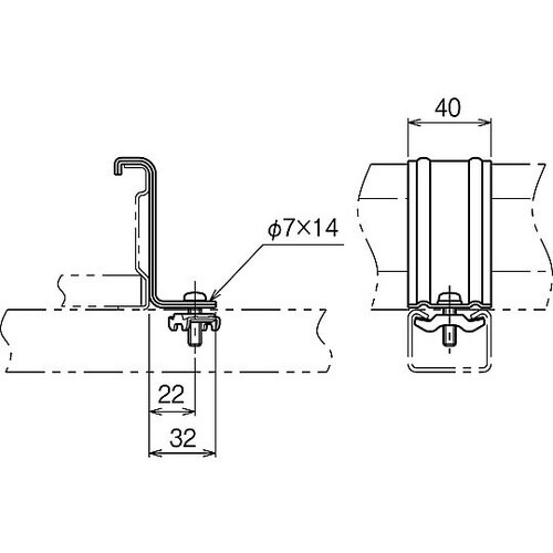 振れ止め金具 溶融亜鉛 1箱(10個入)