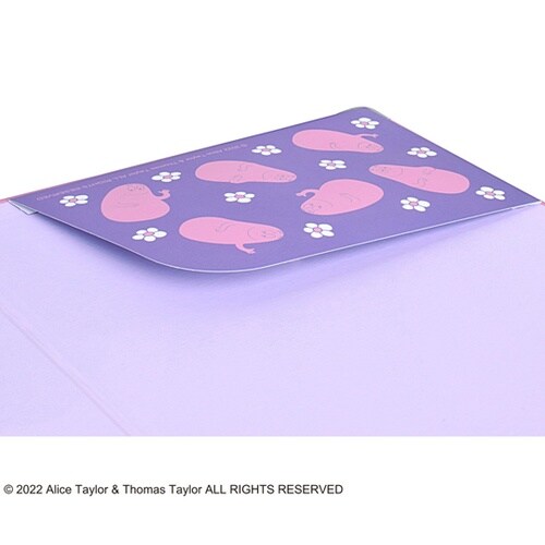 バーバパパ クリップボード ピンク/パー