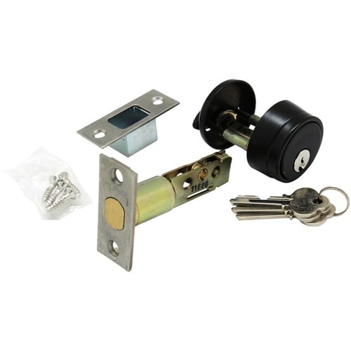 シリンダー本締錠 黒 2190−BK