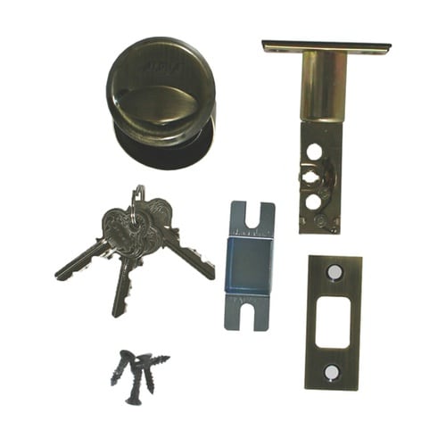 シリンダー本締錠 黒 2190−BK