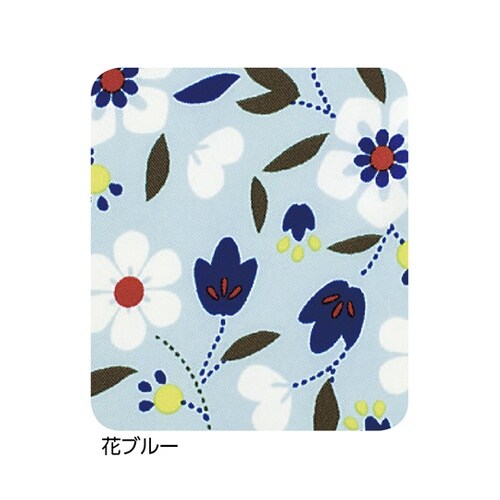 食事用エプロン 花 ブルー 38918