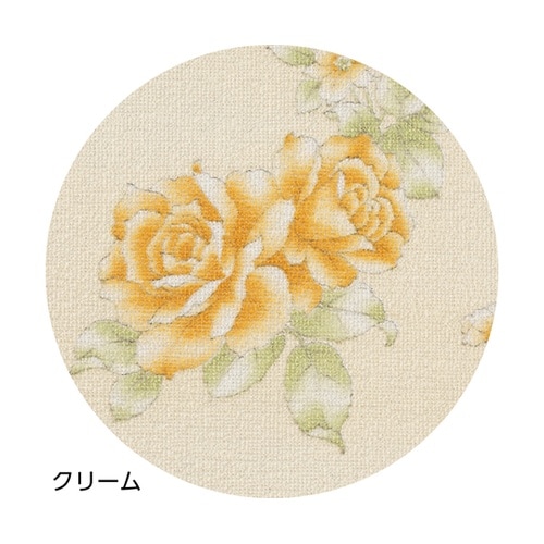 花柄プリント防水シーツ 大 クリーム 1