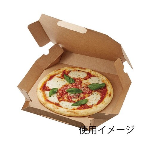ピザ箱 10インチ用 未晒無地 25枚入