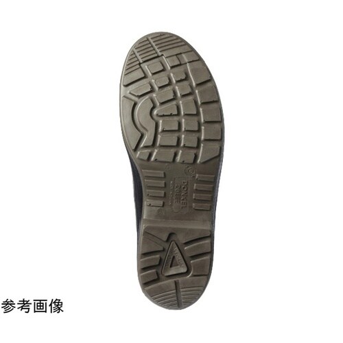樹脂先芯ウレタン2層底安全長編上靴 黒