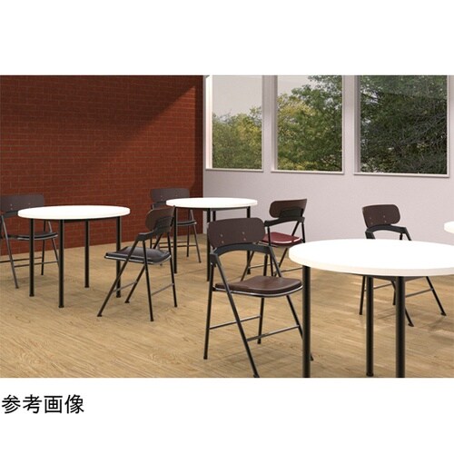 折りたたみ椅子 ブラック ビニールレザー