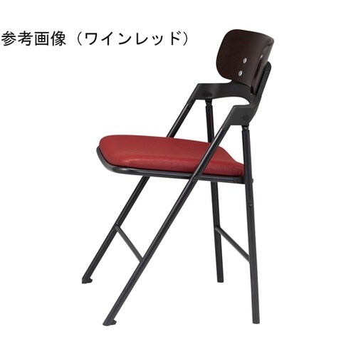 折りたたみ椅子 ワインレッド ビニールレ