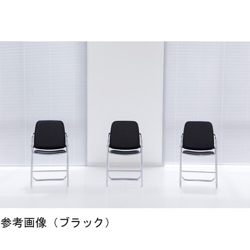 ハイバック折りたたみ椅子 H字脚 ブラッ