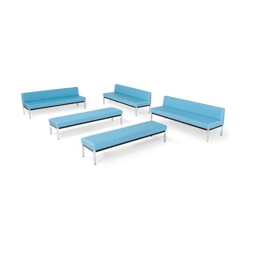 蓄光ロビーベンチ背付 W1800 グリー