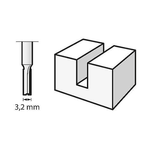 3.2x 1.0mm ルータービット E