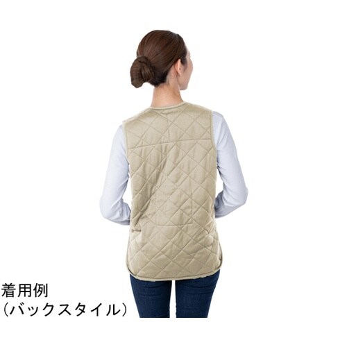 カイロポケット付きあったかキルティングベ