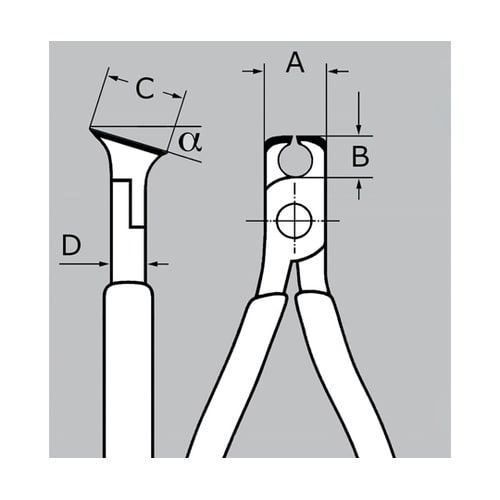 エレクトロニクスエンドカッティングニッパ