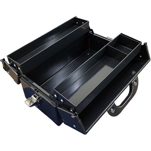 両開き工具箱 DIYツールボックス ブラ