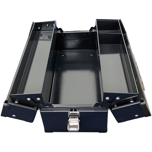 両開き工具箱 DIYツールボックス ブラ