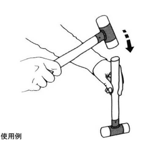 無反動ハンマー ヒッコリー製交換用ハンマ