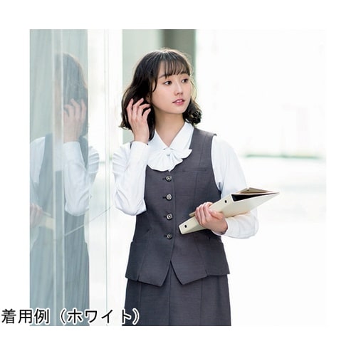 ENJOY 長袖リボンブラウス FINE