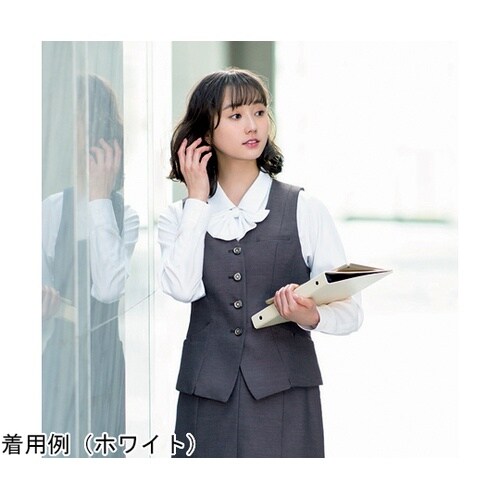 ENJOY 長袖リボンブラウス FINE