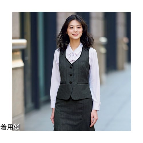 ENJOY 長袖リボンブラウス FINE