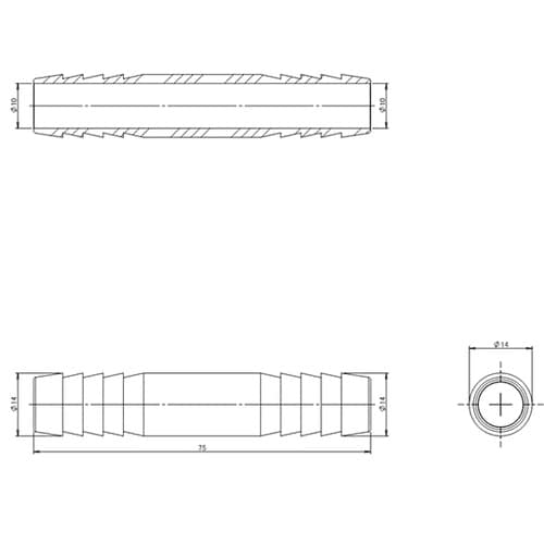 φ14mm ホースジョイント(ステンレス